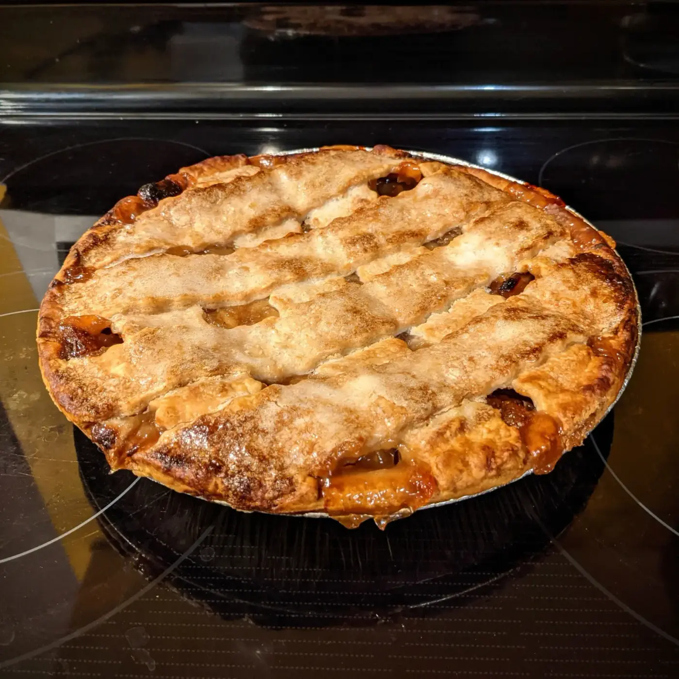 Classic Lattice Apple Pie